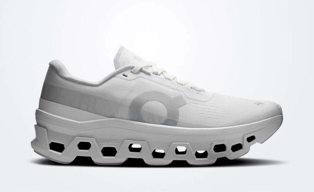 On Cloudmonster 1 - Blanco total lateral