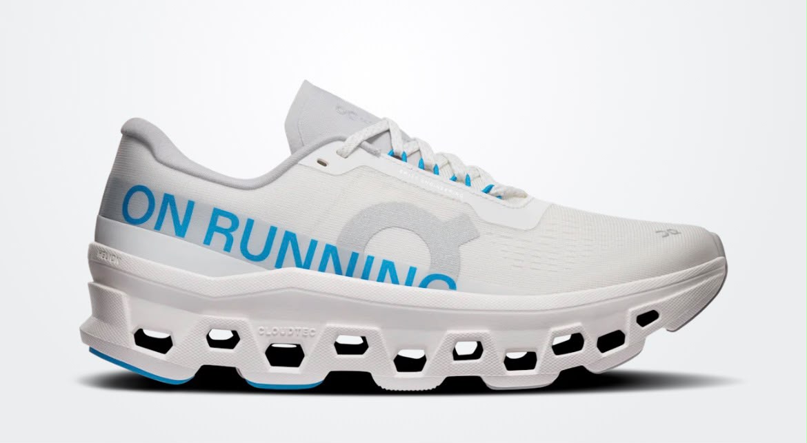 On Cloudmonster 1 - Negro letras gris